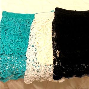 Lace skirts